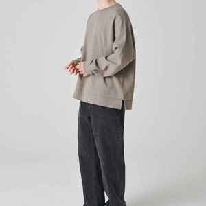 Proveedor OEM, Sudadera de Moda Otoño Invierno, Logotipo Bordado, Cuello Redondo, Sudaderas para Hombre, 400GSM, Felpa Gruesa, Sudaderas con Capucha Personalizadas para Hombre - Product Image 4