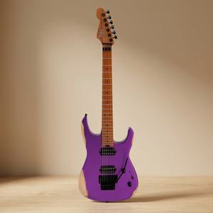 Guitarra Eléctrica SBS VS260 Jumbo con Trastes de Acero Inoxidable, Cuerpo de Aliso Sólido, Mástil de Arce Tostado y Trémolo Floyd Rose - Product Image 1
