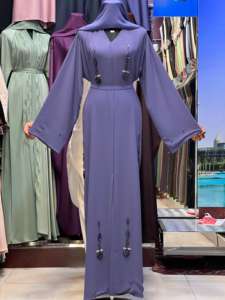 Abaya de Dubaï noire, vêtements traditionnels islamiques pour femmes, vêtements musulmans, robes kimono, nouveau, 2025 - Product Image 2