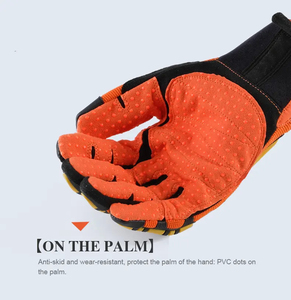Gants personnalisés de meilleure qualité, enduits de silicone, résistants aux chocs sur la paume Gants de sécurité au travail en TPR Gants pour le pétrole et le gaz - Product Image 6