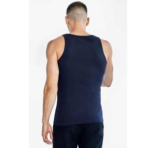 2025 verano cuello redondo camisetas sin mangas para hombres nueva moda Casual algodón tejido camisetas transpirables Color sólido gran oferta - Product Image 3
