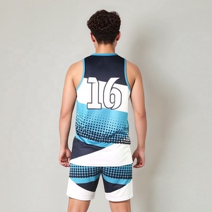 Tenues de basketball professionnelles respirantes grande taille, personnalisables par sublimation intégrale, 100 % polyester, tailles sur mesure pour - Product Image 2