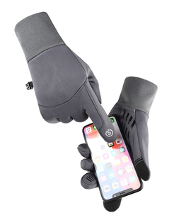 Gants de moto d'hiver unisexes durables à doigts entiers avec sangle de poignet réglable à paume renforcée et rembourrage absorbant les chocs - Product Image 3