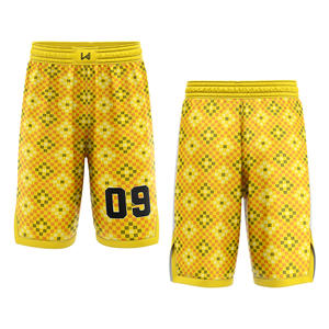 Shorts de basket-ball unisexes respirants, antibactériens, à séchage rapide, écologiques, imprimés par transfert thermique personnalisé, taille plus, pour 4 jeux - Product Image 3