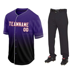 Uniforme de Béisbol Personalizable para Hombre, 100% Poliéster, Ropa Deportiva de Secado Rápido y Transpirable, AFIFA WEARS, Mejor Precio, Gran Venta - Product Image 1