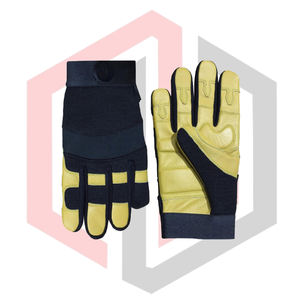 Impact Resistant Hi-Vis Leather Safety <b>Gloves</b>-Tear-Resistant <b>Silicone</b>-free Powder-free Customizable for Agriculture Mechanic - Product Image 4
