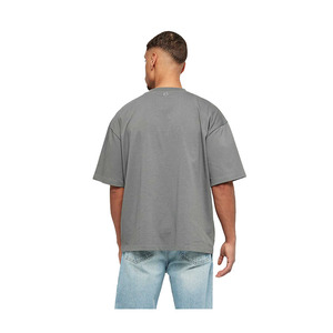 Camisetas Personalizadas con Logotipo Bordado, Cuello Redondo, Hombros Caídos, Teñido Liso, Más Vendidas, Últimas Novedades, Camiseta Extra Grande para Hombre - Product Image 2