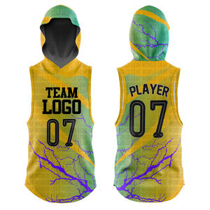 Custom 100% Polyester Heat Transfer Printed <b>Flag</b> Football Jerseys Breathable Plus Size Sleeveless Team Shirts for 7on7 7v7 XL - Product Image 6