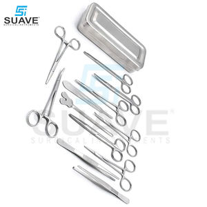 Kit d'instruments de chirurgie de base 13 pièces Pinces en acier inoxydable Ciseaux Porte-aiguille SUAVE INSTRUMENTS SURGICAUX - Product Image 5