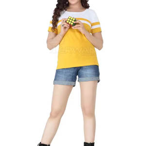 Precio al por mayor, camiseta de mujer, camiseta de mujer hecha a medida, último estilo, ropa informal, camiseta para mujer - Product Image 6