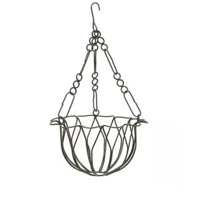 Modern Minimalist <b>Wire</b> Metal Planter Indoor Outdoor Home Decor Trending Pots With Ceiling Hanging Design Wall Hanging <b>Basket</b> - Product Image 3