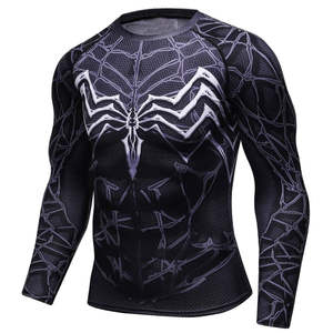 Camiseta de compresión para hombre MMA BJJ Kickboxing Rashguard con impresión por sublimación Spandex/Tela de nailon UPF50 + protección de secado rápido - Product Image 6