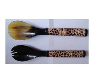 Ensemble de couverts en corne de cuillères de styliste, meilleure vaisselle, conception de finition personnalisée disponible - Product Image 1