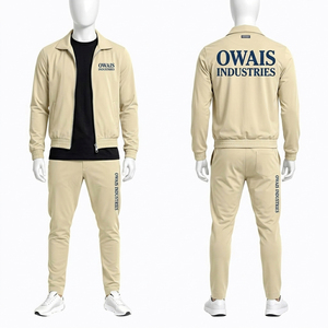 Ensemble de survêtement en molleton respirant à capuche imprimé noir et blanc pour homme, sweat-shirt à manches longues, pantalon avec poches latérales, tenue décontractée d'automne 100% - Product Image 2