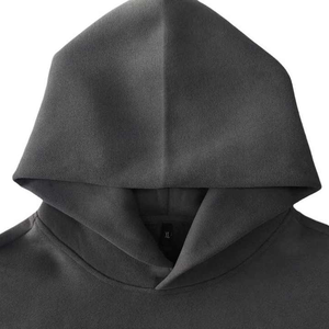 Custom 400 500 Gsm Distressed Embroidery Puff Print Graphic LOGO Streetwear Acid Wash Heavyweight Cotton Hoody Sweatshirt Hoodie - Product Image 5