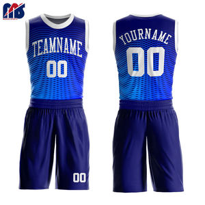 Ensembles d'uniformes de basket-ball pour adultes de haute qualité Short en jersey unisexe personnalisé Respirant Prix de gros Technique de sublimation utilisée - Product Image 1