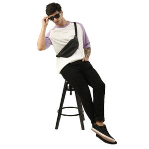 เสื้อยืดคุณภาพสูงสำหรับผู้ชาย ผ้าฝ้าย 100% ทรงโอเวอร์ไซส์ ไหล่ตก แขนสั้น เสื้อยืดสตรีทแวร์และเสื้อยืดออกกำลังกายสำหรับผู้ชาย - Product Image 5