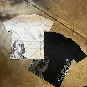 Modèles personnalisés skysdalimittt 300 gsm vintage tees 100% coton skysdalimit dtg/dtf personnaliser t-shirt sdl vêtements t-shirts pour hommes - Product Image 2