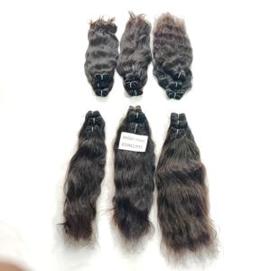 100% vente en gros extensions d'un donneur Aucun chimique couleur noire faisceaux ondulés aucune perte temple brut vierge cheveux humains vietnamiens - Product Image 3