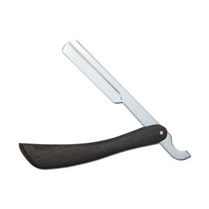 Navaja de Afeitar Profesional para Barba con Hojas de un Solo Filo, Acero con Alto Contenido de Carbono y Mango de Madera para Barbería y Cuidado Personal en Casa - Product Image 3