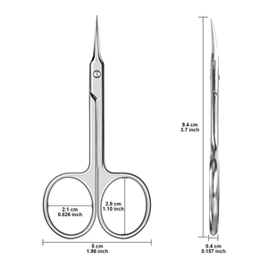 New Arrivals Cuticle <b>Nail</b> <b>Scissors</b> Stainless Steel Extra Pointed Straight Curved Fingernail Cuticle <b>Scissor</b> - Product Image 3