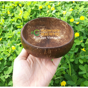 Vente 2025!!! Eco2go Vietnam Vente en gros Bol en coquille de noix de coco/Bol en noix de coco rond - Product Image 6