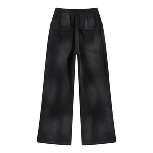 Haute qualité 360 grammes pantalon évasé en gros soleil fané blanc pantalons de survêtement personnalisé lâche lourd coton pantalons de survêtement - Product Image 2