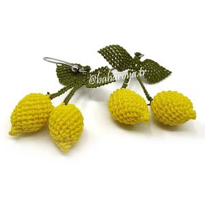 Boucles d'oreilles mode İğne Oyası Limon Küpe - Product Image 1