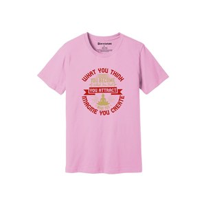 100% algodón camiseta de mujer temas de Buda impresión 3D Casual 12 opciones de color 160-180 Heavy GSM diseño personalizable colocación - Product Image 2
