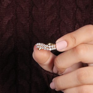 Anillo de diamantes auténtico más vendido para mujer, estilo delicado y elegante, perfecto para uso nupcial, eventos formales y gracia diaria - Product Image 5