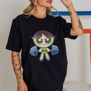 เสื้อยืดคอกลมคุณภาพพรีเมี่ยมสำหรับ100% ทรงหลวมมีลายพิมพ์แบบกำหนดเองสไตล์สตรีททรงสูงทำจากโพลีเอสเตอร์/ คอตตอน - Product Image 6