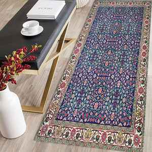 Tapis imprimé à motifs classiques, tapis de style oriental, tapis d'appoint doux pour couloir, tapis non tissé doux - Product Image 2