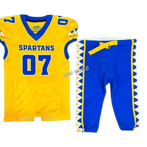 2025 ODM OEM personnalisé respirant Football américain uniformes courts attirail sergé Sublimation impression grande taille en gros personnalisé - Product Image 6