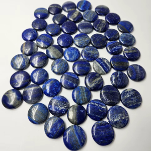 Nouvelle Arrivée Cristal De Haute Qualité Lapis Lazuli Pierre Naturelle Pièce De Monnaie Forme De Disque pour La Fabrication De Bijoux Sculpté Amour Haut-Poli - Product Image 1