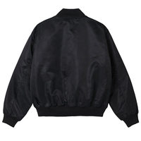 Blouson Bomber Unisexe en Toile Satinée Matelassée Coupe-Vent, Style Streetwear, Vente en Gros, Logo Personnalisé, Imprimé Respirant en Softshell de Mouton