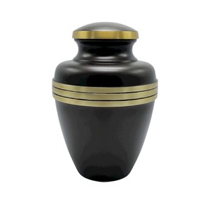 Urna Funeraria de Metal Fundido con Hermoso Estampado de Mariposas, Acabado en Color Gris Azulado, Funcional como Florero de Piso, Estilo Art Deco de Lujo - Product Image 3