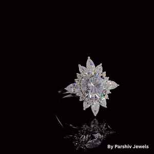 แหวนเพชรธรรมชาติหรูหราคุณภาพระดับพรีเมี่ยมสำหรับงานหมั้นและเหตุการณ์สำคัญโรแมนติก - Product Image 6