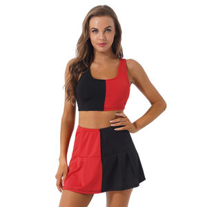 Vente en gros de robes sans manches personnalisées pour adultes, jupe de pom-pom girl, nouveau style, vêtements de sport, uniforme de cheerleading, 100% polyester, impression numérique - Product Image 4