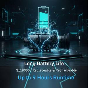 กล้องส่องทางไกลแบบติดหมวก <span class=keywords><strong>WOLF</strong></span> 6H พร้อมระบบถ่ายภาพความร้อนแบบตาเดียว กล้องมองกลางคืนอินฟราเรดแบบติดศีรษะ ความละเอียด 640x512 สำหรับกีฬากลางแจ้ง - Product Image 3