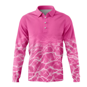 Polo de pêche respirant en polyester 100% avec sublimation, UPF 50, service OEM ODM, logo personnalisé, best-seller, tendance, nouveauté - Product Image 1