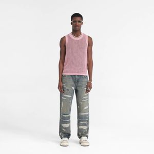 Jeans R3D Double Destroyer Baggy para Hombre, Azul Neutro, Corte Relajado, Estilo Desgastado, Algodón Resistente, Tallas 28 a 38 - Product Image 1