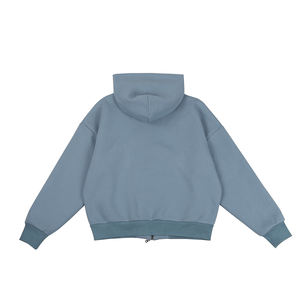 Sweat à capuche zippé pour hommes personnalisé en polaire de coton Logo personnalisé Sweats à capuche pour hommes pour l'hiver 2025 - Product Image 3