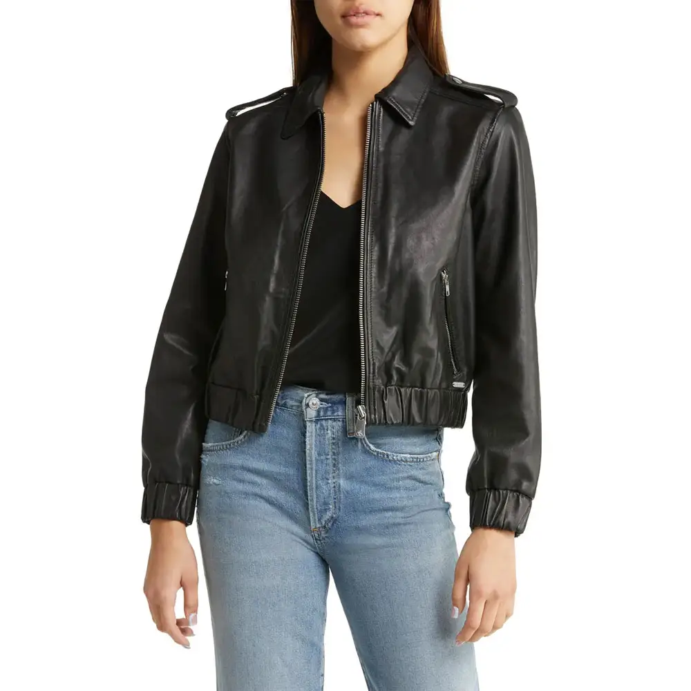 새로운 최신 디자인 통기성 빠른 건조 여성 유행 재킷/가장 인기있는 스타일 여성 가죽 패션 재킷