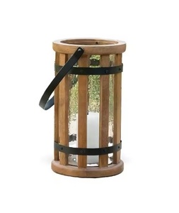 Linterna de madera hecha a mano de calidad superior de diseño al por mayor portavelas personalizado acabado elegante linterna de madera - Product Image 5