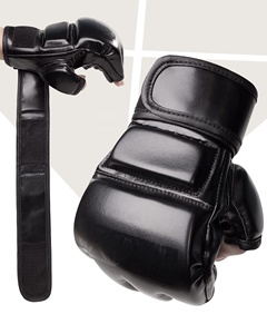 Gants de boxe demi-doigts respirants légers de haute qualité en vrac personnalisés 8oz et 12oz pour adultes MMA Kick Boxing Entraînement en plein air - Product Image 3