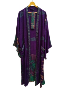 Camisa de Playa, Kimono de Seda para Mujer, Multicolor, Suave, Ropa de Casa, Blusa de Seda Multicolor, Kimono Corto Tipo Túnica - Product Image 6