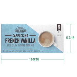Capsules de cappuccino Grove Square, saveur vanille française, portion individuelle, 50 unités - Product Image 5