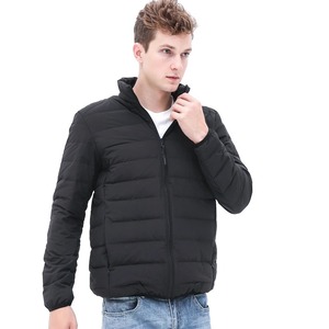 Veste d'hiver en nylon à bulles en cuir de mouton pour hommes, manteau imperméable coupe-vent en tissu de toile pour les activités de plein air - Product Image 4