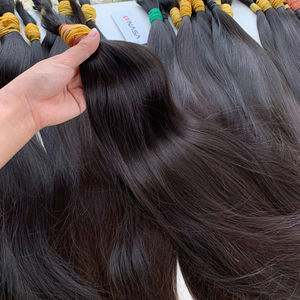 Le fournisseur professionnel de cheveux offre 100% cheveux humains en vrac vietnamiens Super Double extrémités dessinées pour la vente en gros avec livraison mondiale - Product Image 1