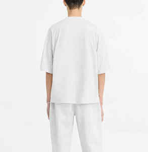 Camiseta de manga corta de algodón orgánico 100% ecológica con estampado personalizado para hombre - Product Image 2